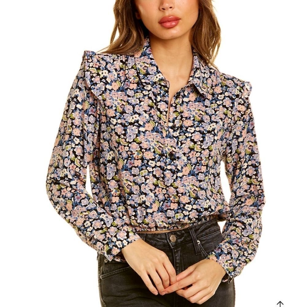 BCBGeneration Bubble Crepe Top  